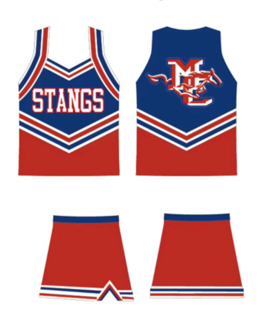 *MCS Cheer Uniform STANGS (red)